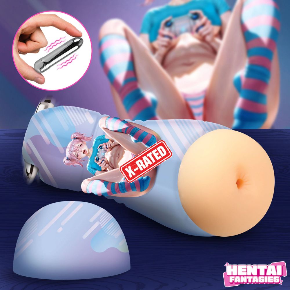 Hentai Fantasies Hentai Fantasies Haruka Gamer Girl Vibrating Ass Stroker