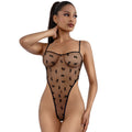 Dreamgirl DreamGirl Bow High Cut Teddy Black L/XL