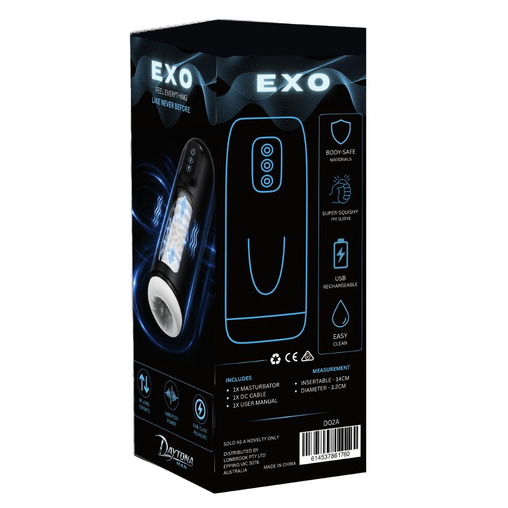 Daytona Man Exo Auto Thrusting Vibrating Masturbator