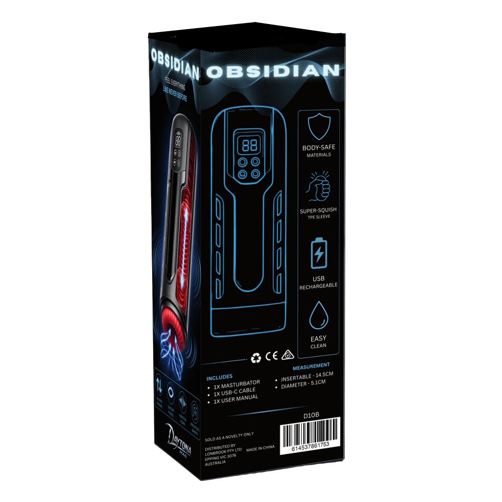 Daytona Man Obsidian Thrusting Sucking Vibrating Heating Masturbator