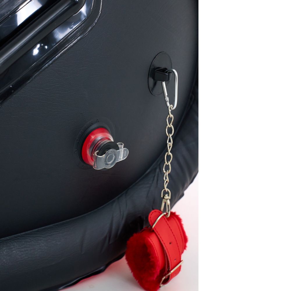 Daytona Studio Inflatable Bondage Lounge with Cuffs Red Black