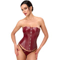Noir Bordeaux Affair Boned Corset Burgundy M