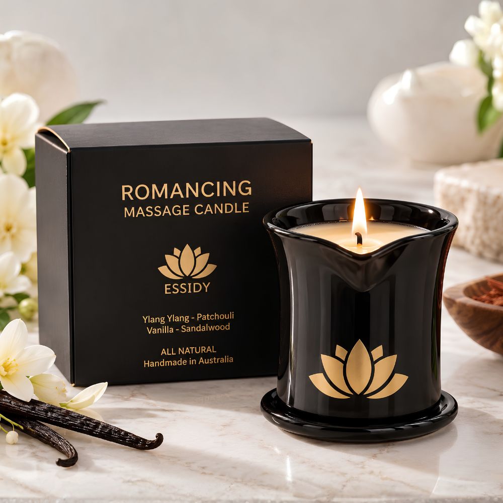 Essidy Candles Massage Oil Candle Ylang Ylang Vanilla Sandalwood 60g