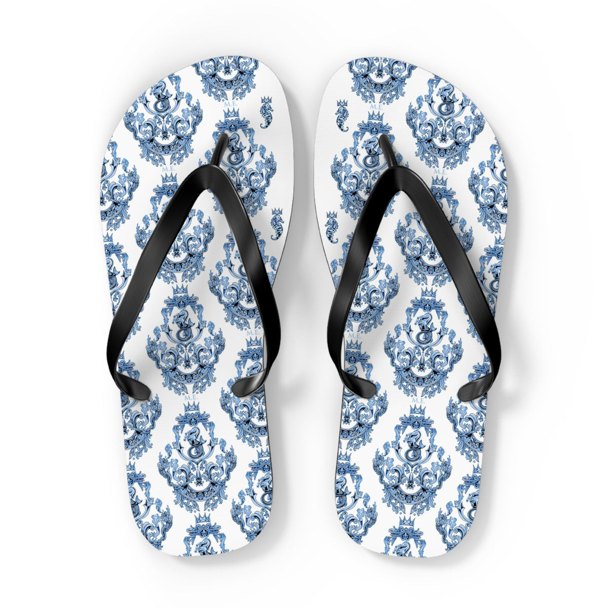 Maris Equi Men's Blue Baroque Flip-Flops