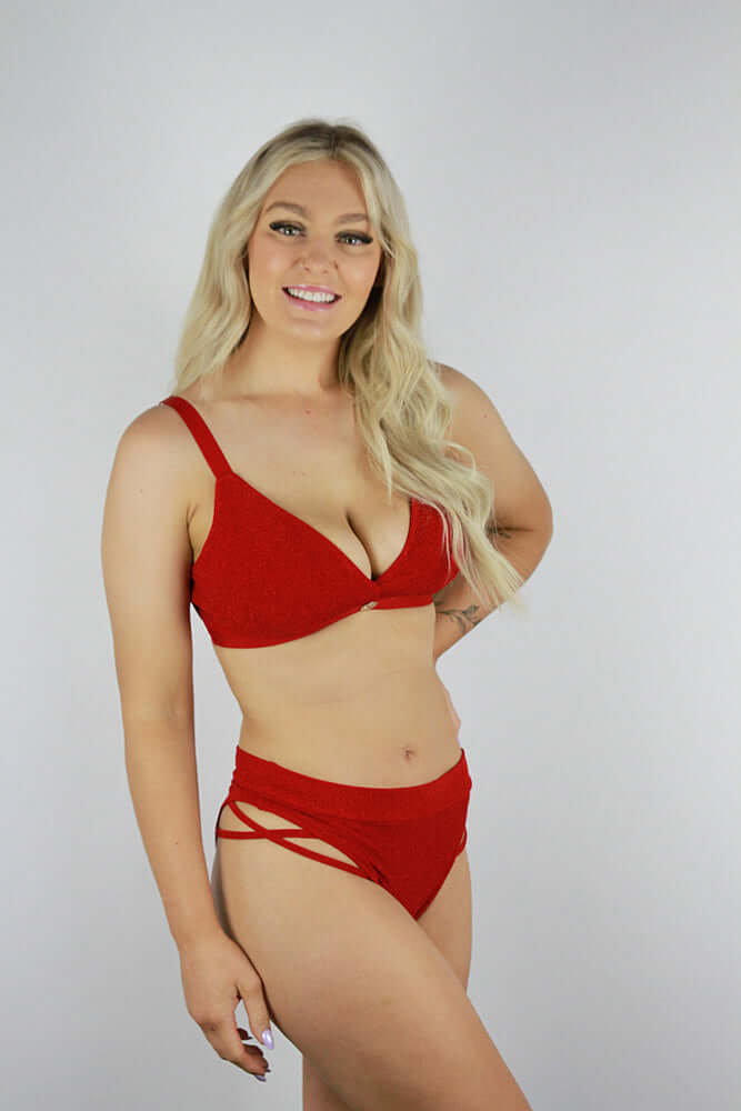 Glitteratti Booty Short Red
