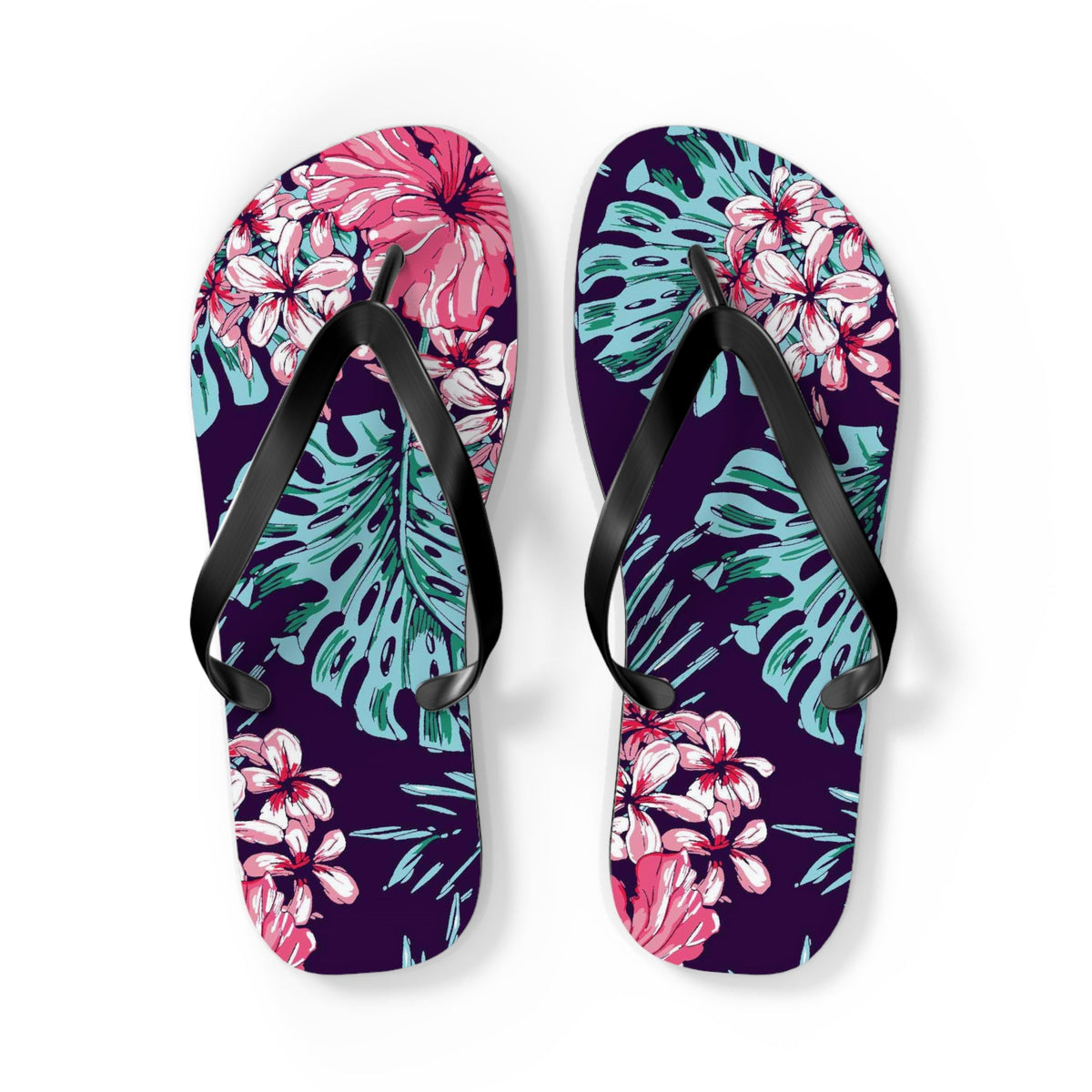 Maris Equi Men's Floral Print Flip-Flops