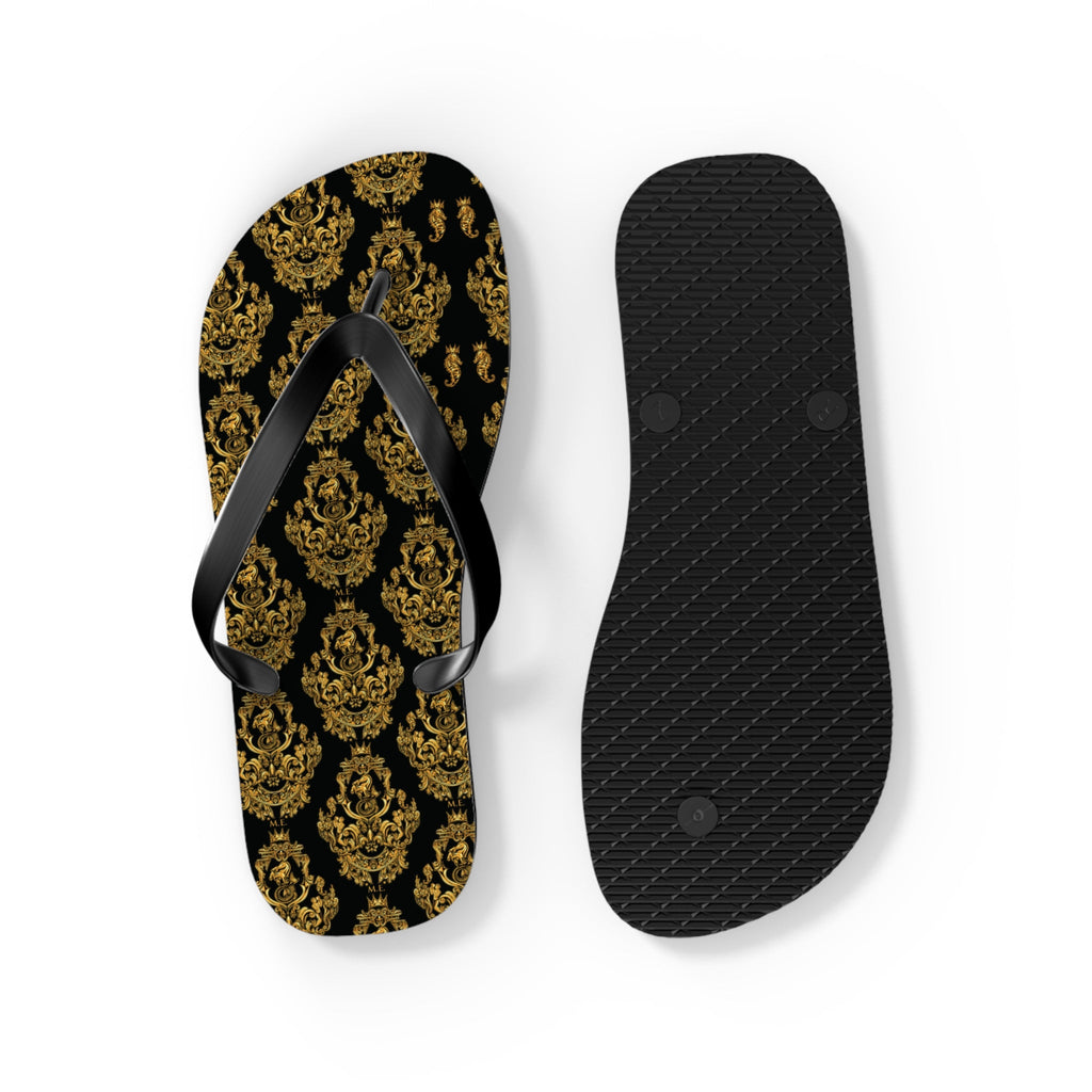 Maris Equi Men's Gold Baroque Flip-Flops