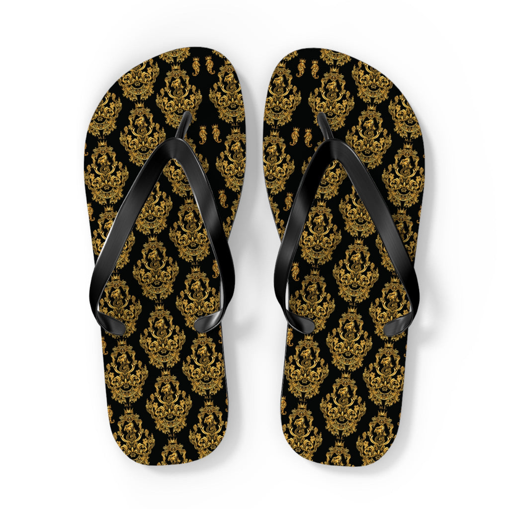 Maris Equi Men's Gold Baroque Flip-Flops