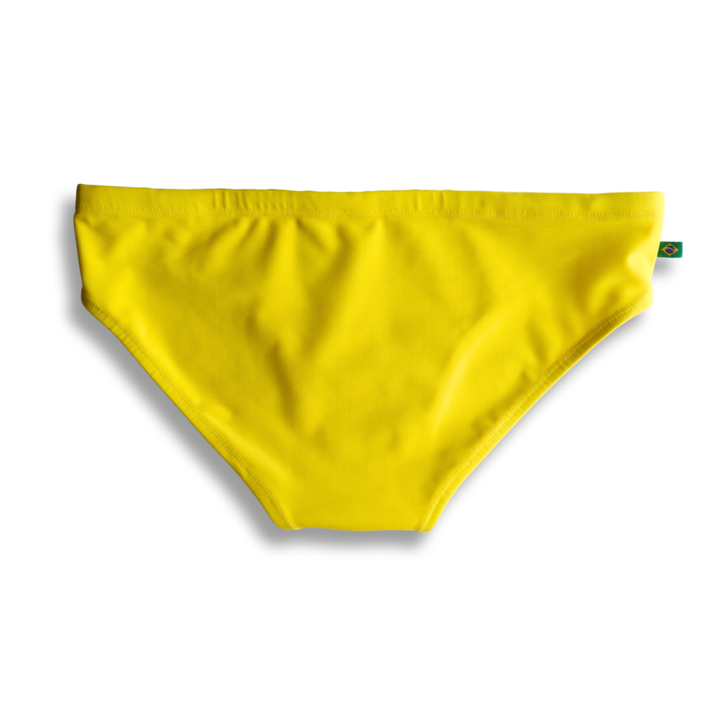 CA-RIO-CA Lemonade Yellow solid Men's Swimming Sunga - Beachwear for Men