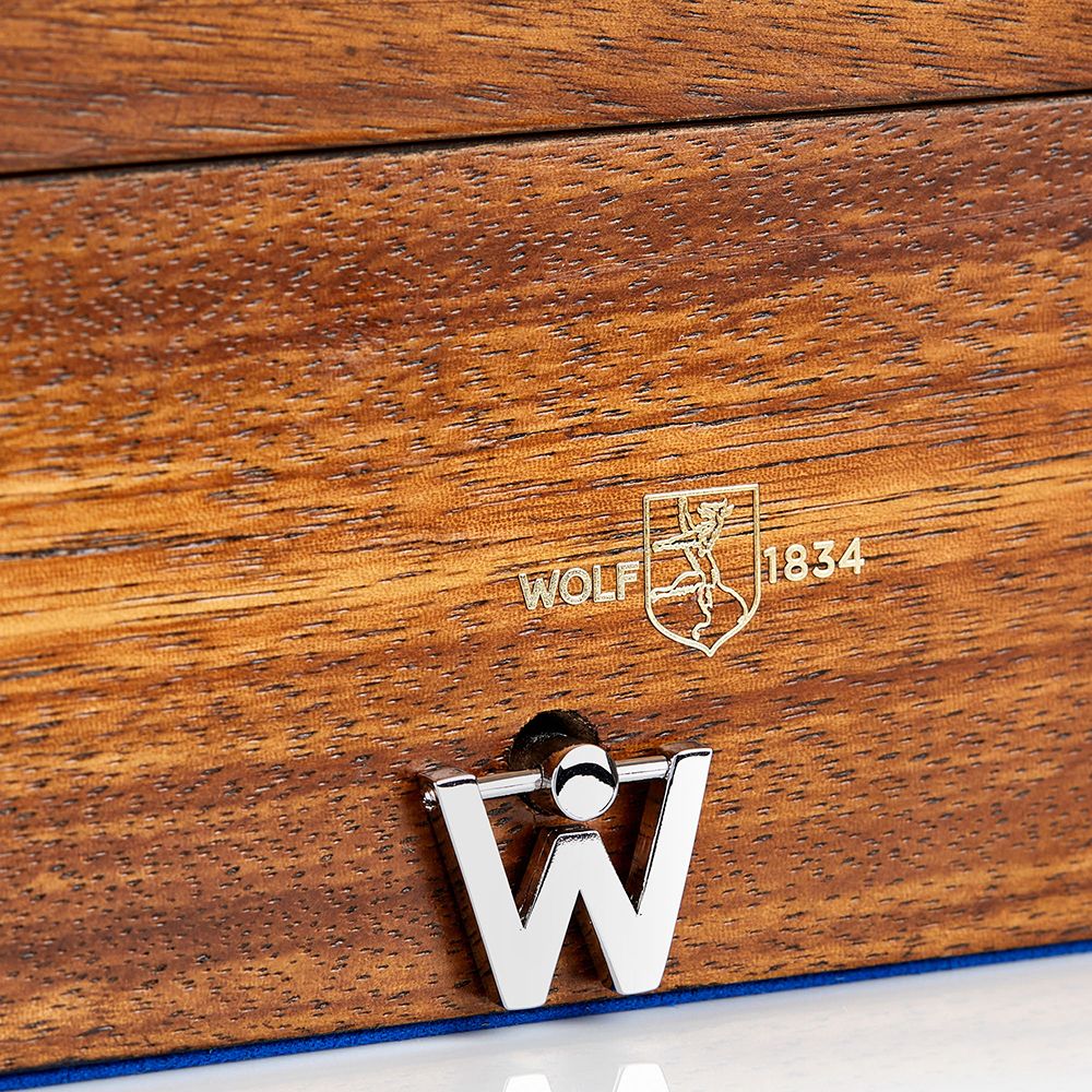 Wolf Ballet Musical Jewellery Box - Swan Lake Walnut Wood