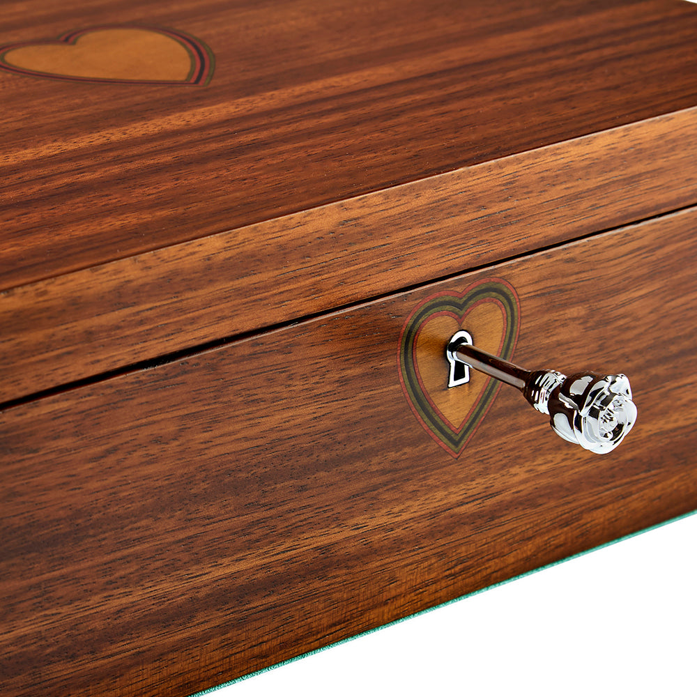Wolf Ballet Musical Jewellery Box - Sleeping Beauty Walnut Wood
