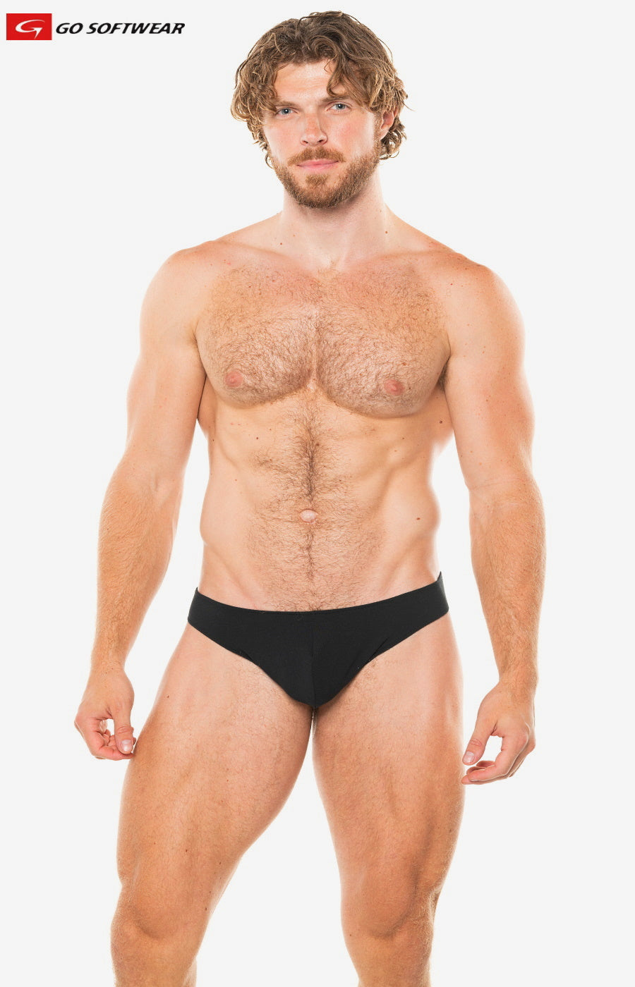 Go Softwear 2076 Men's Backless Thong - Black