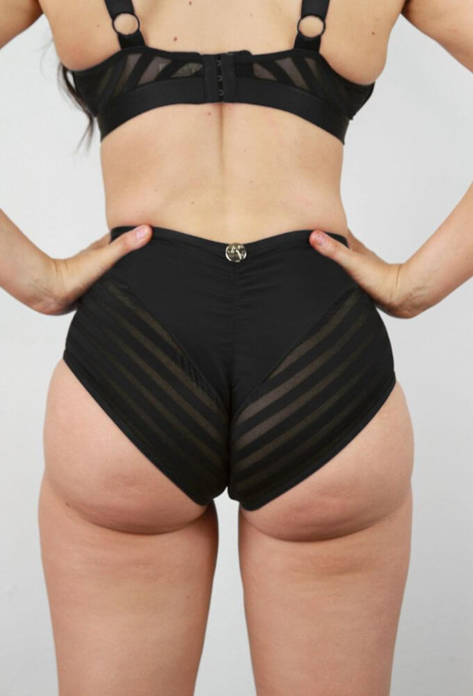 Alexis Mid Waist Booty Short BLACK | Pole Wear