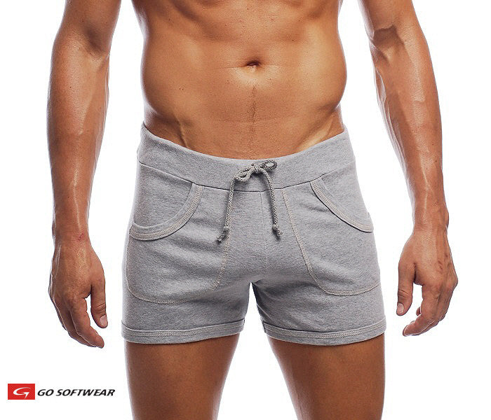 Go Softwear 4641 Men's 9" Sport Short w/Pockets - H. Grey