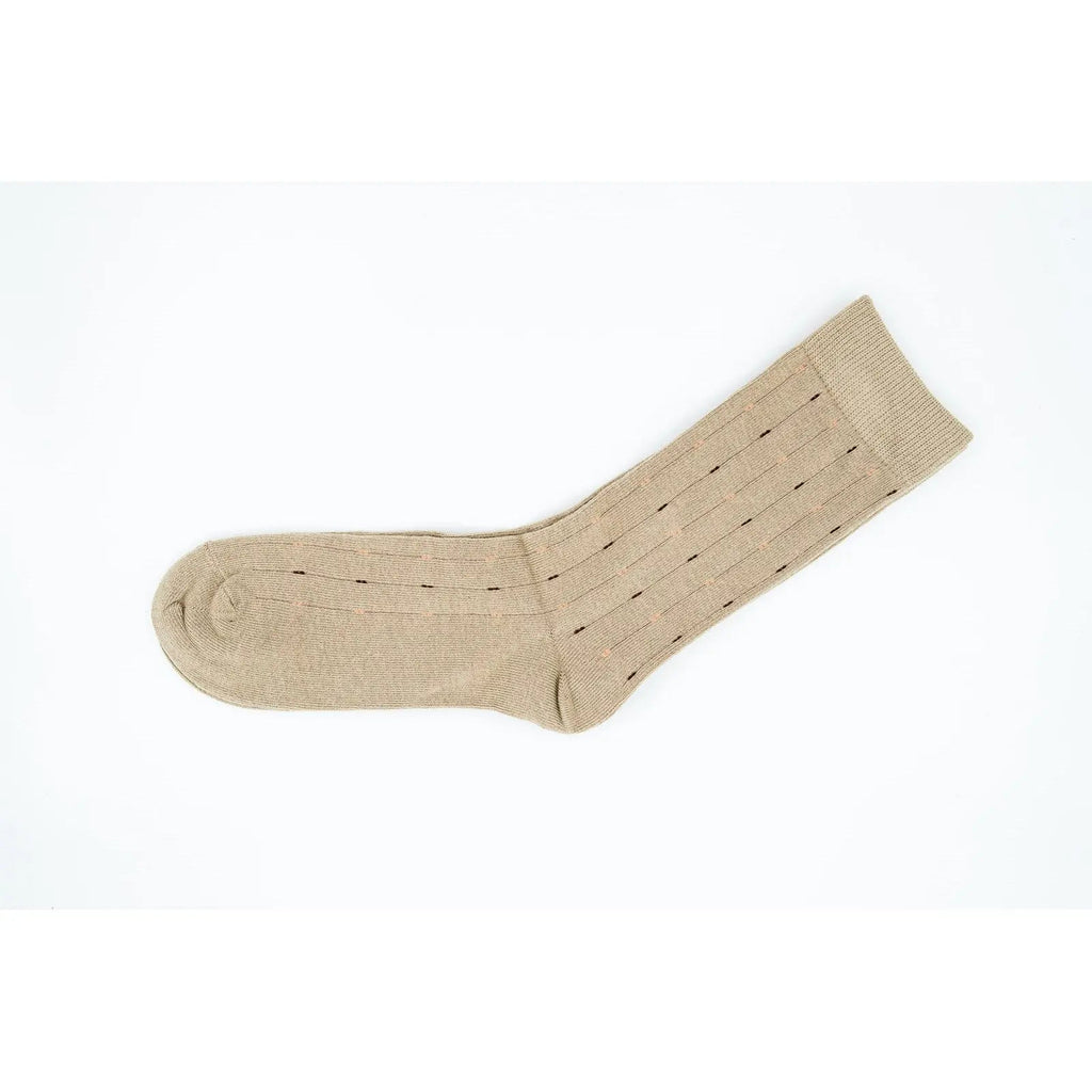 Mens 3 Pairs Beige Crew Comfort Business Premium Men Cotton Socks 6-11 AU Stock