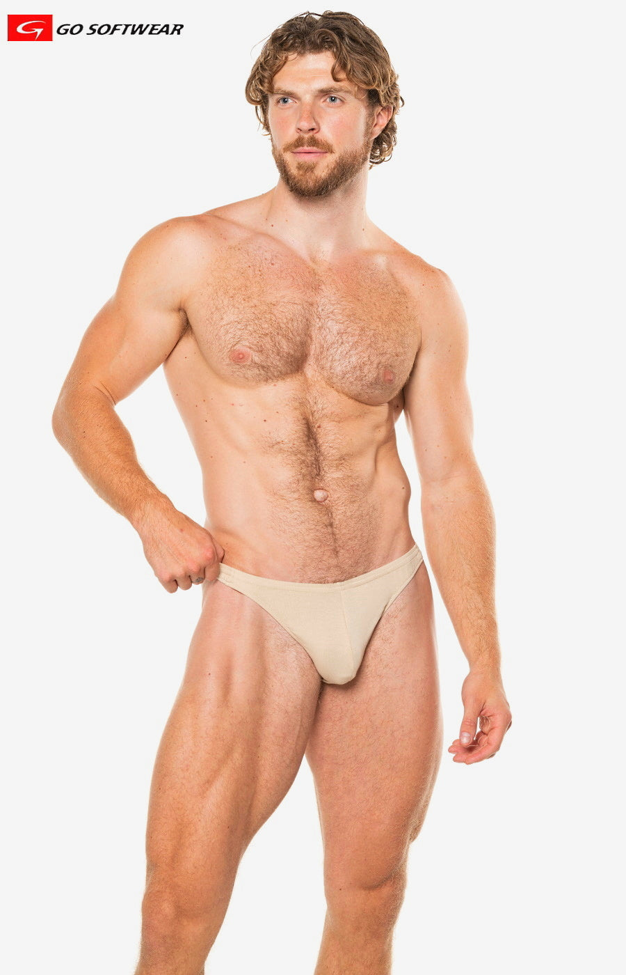 Go Softwear 2055 Men's T-back Thong - Nude