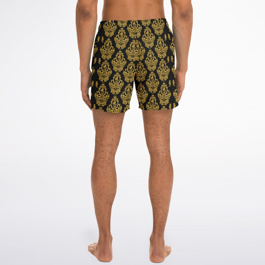 Maris Equi Gold Baroque Men's Swim Shorts