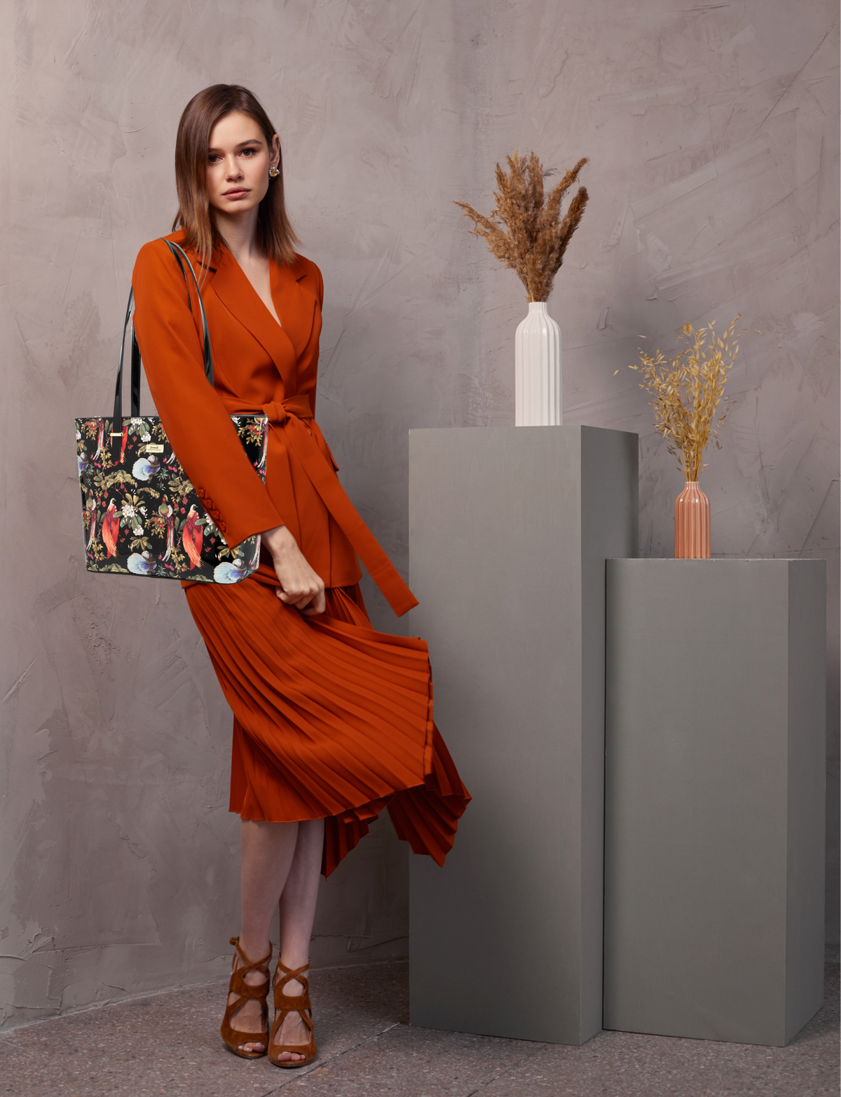 SONGBIRD LARGE LEATHER TOTE BAG-SF26-0817