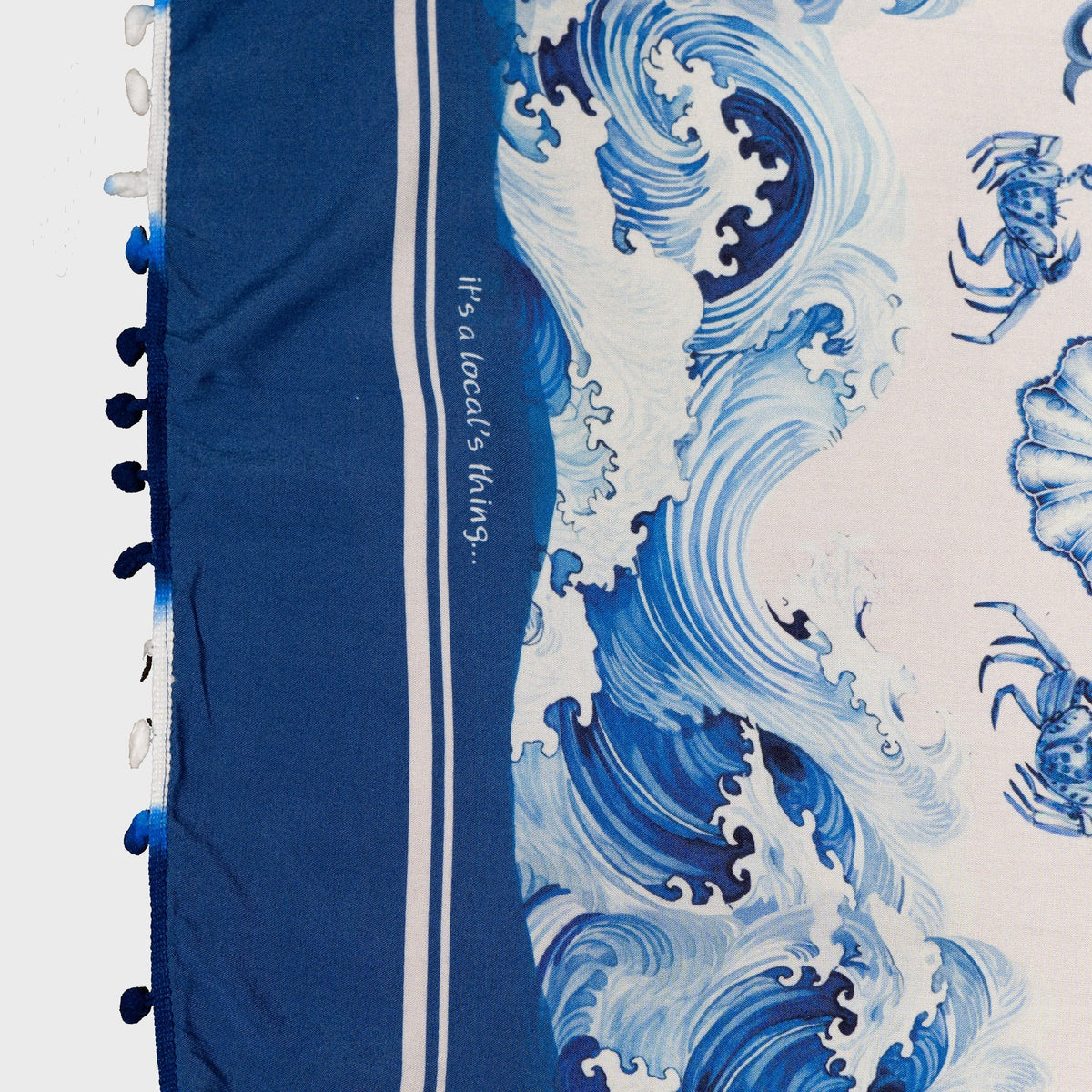 CA-RIO-CA REI NETUNO Canga de Praia- Brazilian Beach Towel (Sarong / Pareo)
