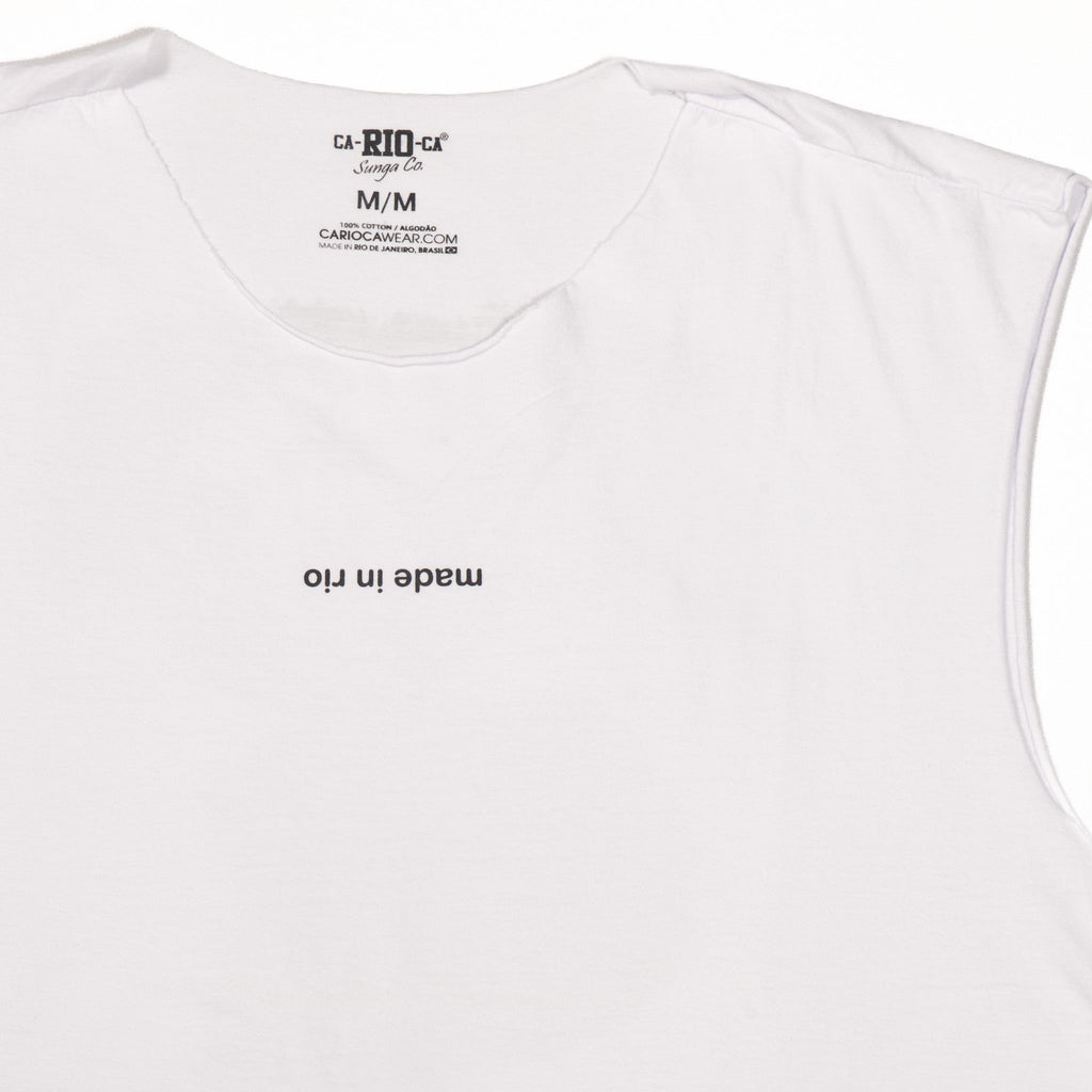 CA-RIO-CA made in rio (flip) - Men's Cotton Sleeveless T-Shirt