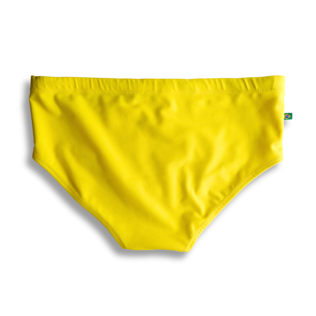 CA-RIO-CA Lemonade Yellow solid Men's Swimming Sunga - Beachwear for Men