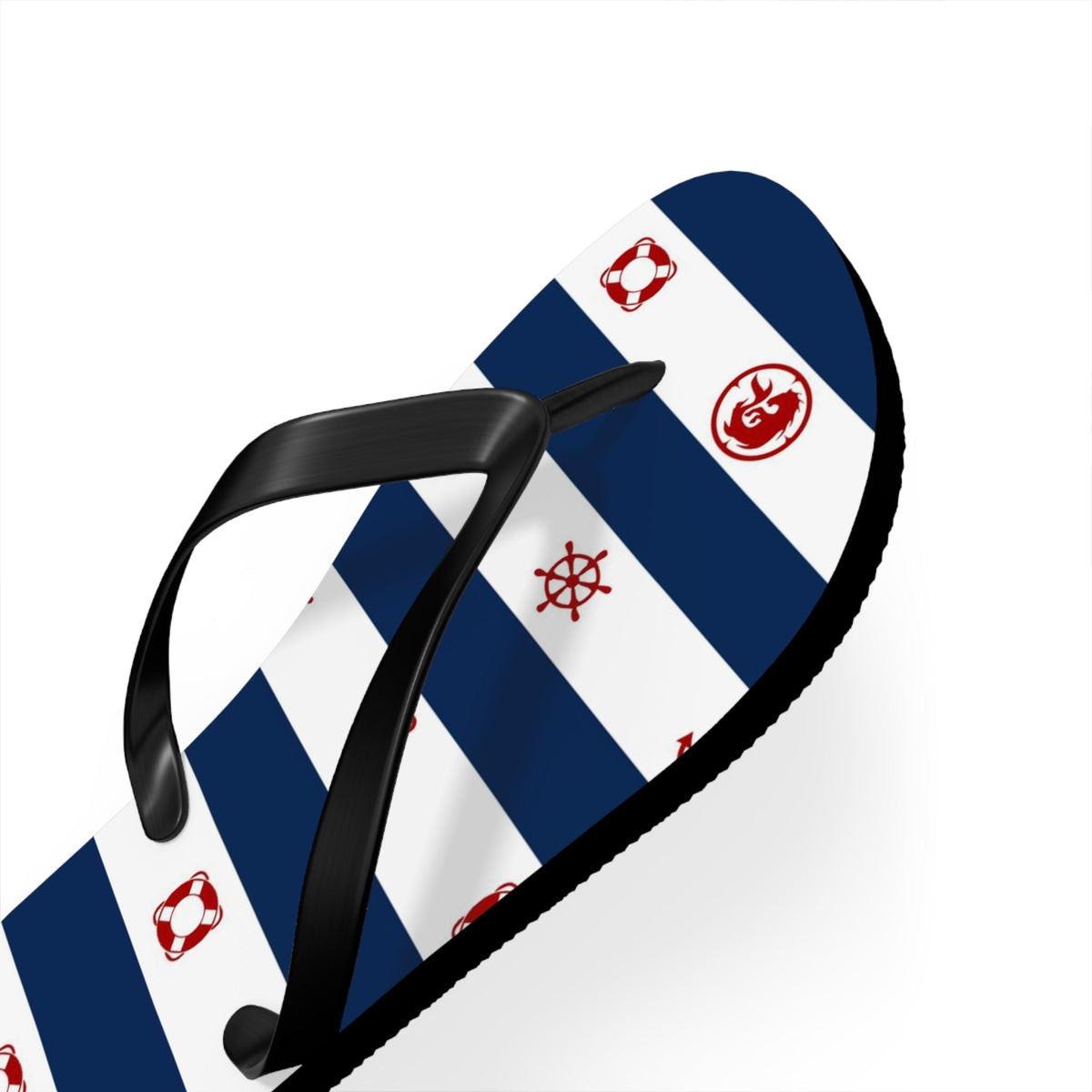 Maris Equi Men's Nautical Print Flip-Flops