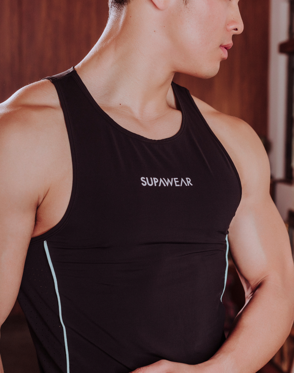 SUPAWEAR Speed Singlet - Black