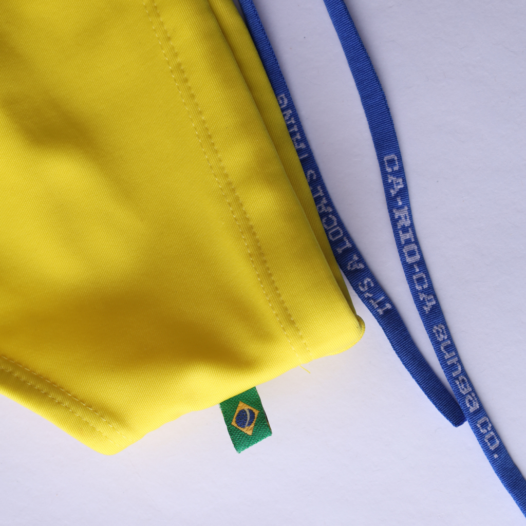 CA-RIO-CA Lemonade Yellow solid Men's Swimming Sunga - Beachwear for Men