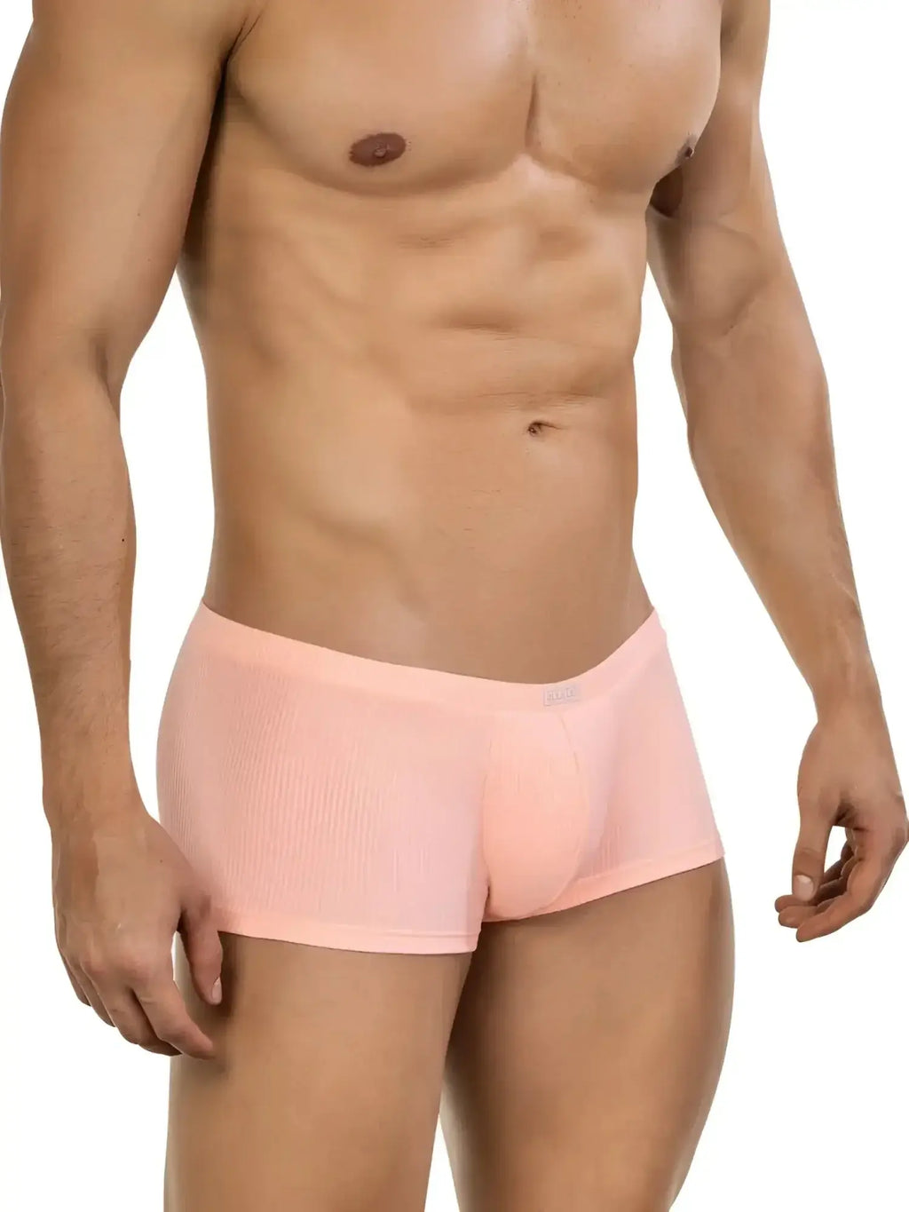 Front view of Clever 26014 Apolo trunks in orange.