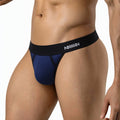 MetroMaleWear (M2W) Men's Lamancha Thong Dark Blue 2912-28