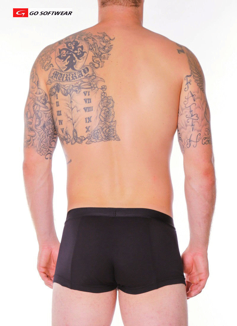 Go Softwear 2027 Men's Boxer w/Removable Cod Piece - Black