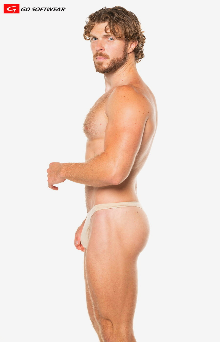Go Softwear 2055 Men's T-back Thong - Nude