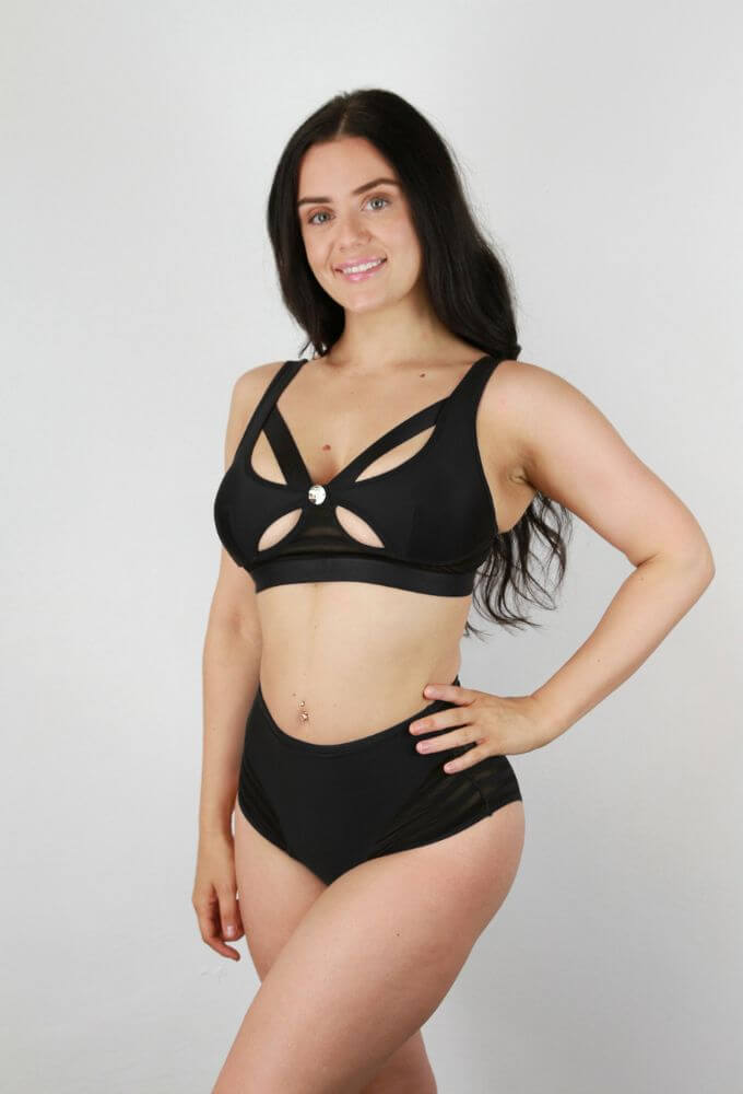Alexis Butterfly Bralette BLACK