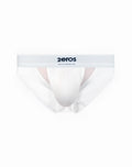White 2eros australia briefs with mesh panel and elastic waistband featured in 2eros aktiv cronus brief underwear