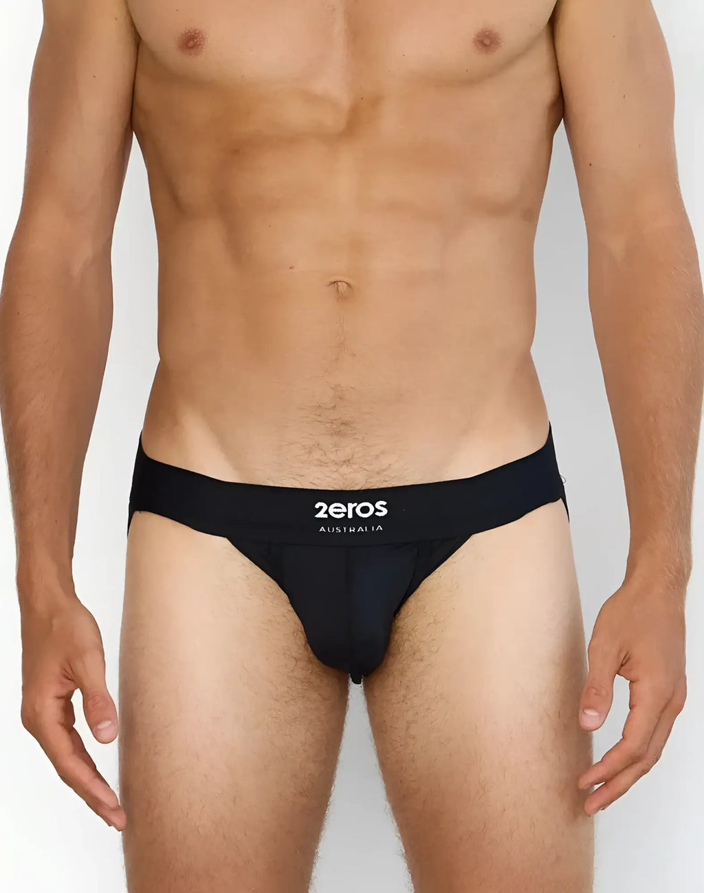 Black 2EROS AKTIV Cronus jockstrap underwear with sleek form-fitting design and breathable fabric for active wear