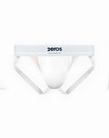 White 2eros aktiv cronus jockstrap underwear with supportive contoured design and mesh detailing on the sides