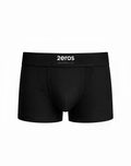 Black 2eros aktiv cronus trunk underwear with smooth form fitting design and white embroidered logo on waistband