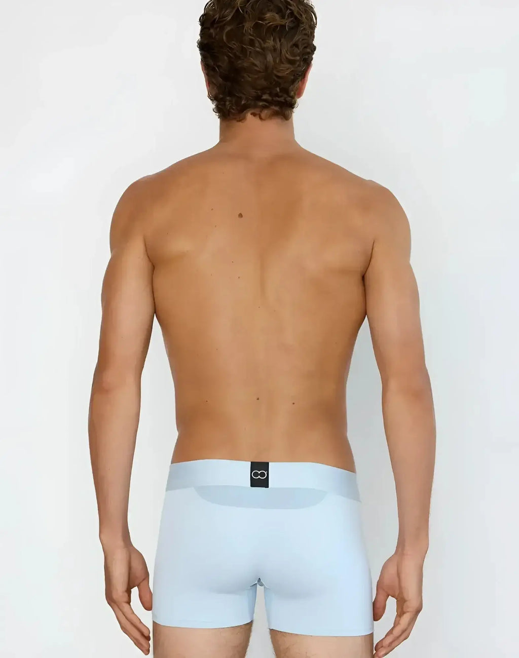 Light blue 2eros aktiv cronus trunk underwear with seamless design and black logo tag on waistband