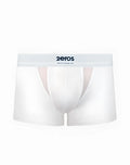 White 2EROS AKTIV Cronus trunk underwear with mesh panel and branded waistband for men