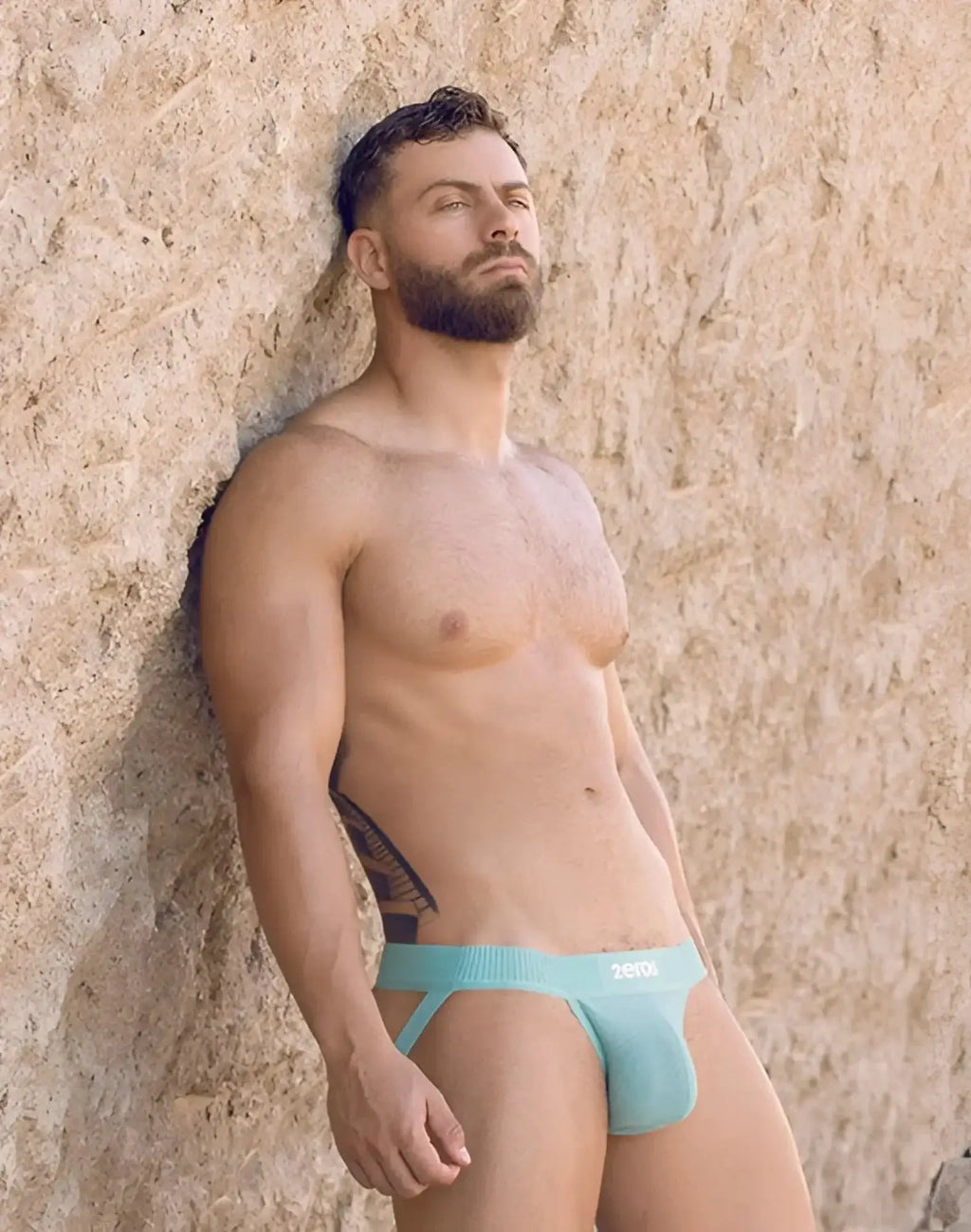 Light blue 2eros aktiv hermes jockstrap underwear designed for support and comfort in breathable fabric