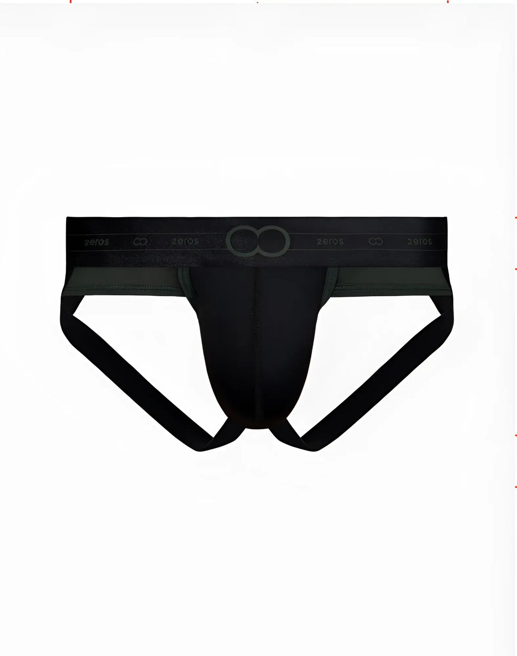 Black 2eros aktiv pegasus jockstrap underwear with supportive contoured design and reinforced waistband logo