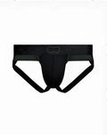 Black 2eros aktiv pegasus jockstrap underwear with supportive contoured design and reinforced waistband logo