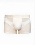 Cream-coloured 2eros aktiv pegasus trunk underwear with mesh briefs and solid white central panel