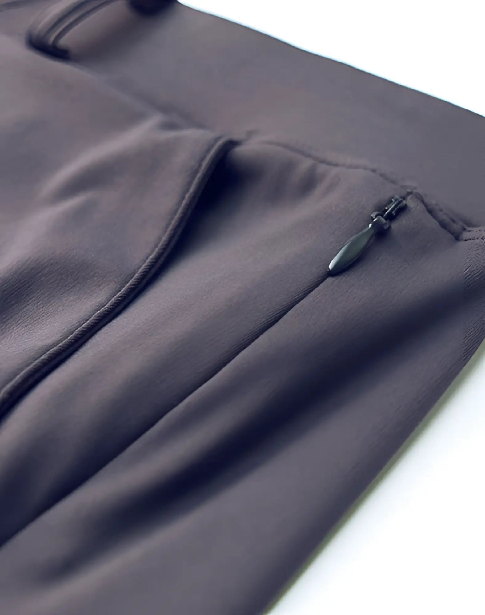 Dark gray 2EROS Bondi Shorts Series 3 with sleek smooth fabric and subtle zippered pocket detail