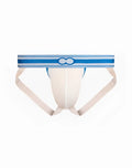 2EROS Heracles jockstrap underwear in white and blue with supportive athletic design for comfortable wear