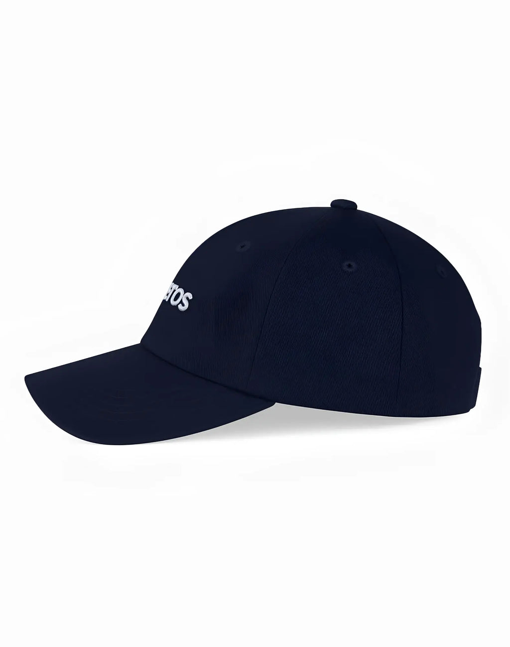 Navy blue 2EROS Icon Cap baseball hat with white embroidered logo front in lightweight cotton material