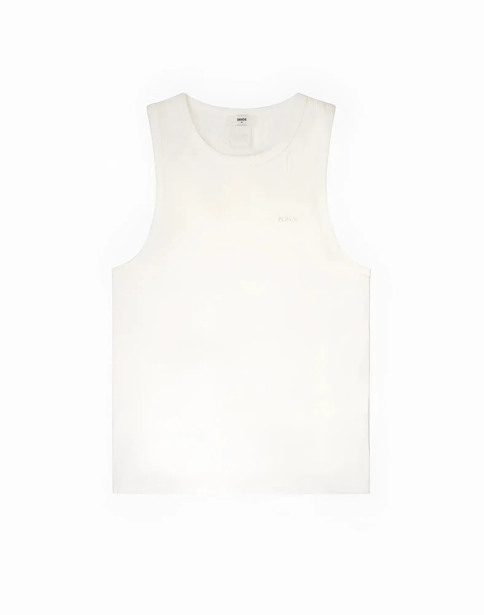 2eros icon singlet white sleeveless tank top made from soft lightweight fabric with subtle stitching details