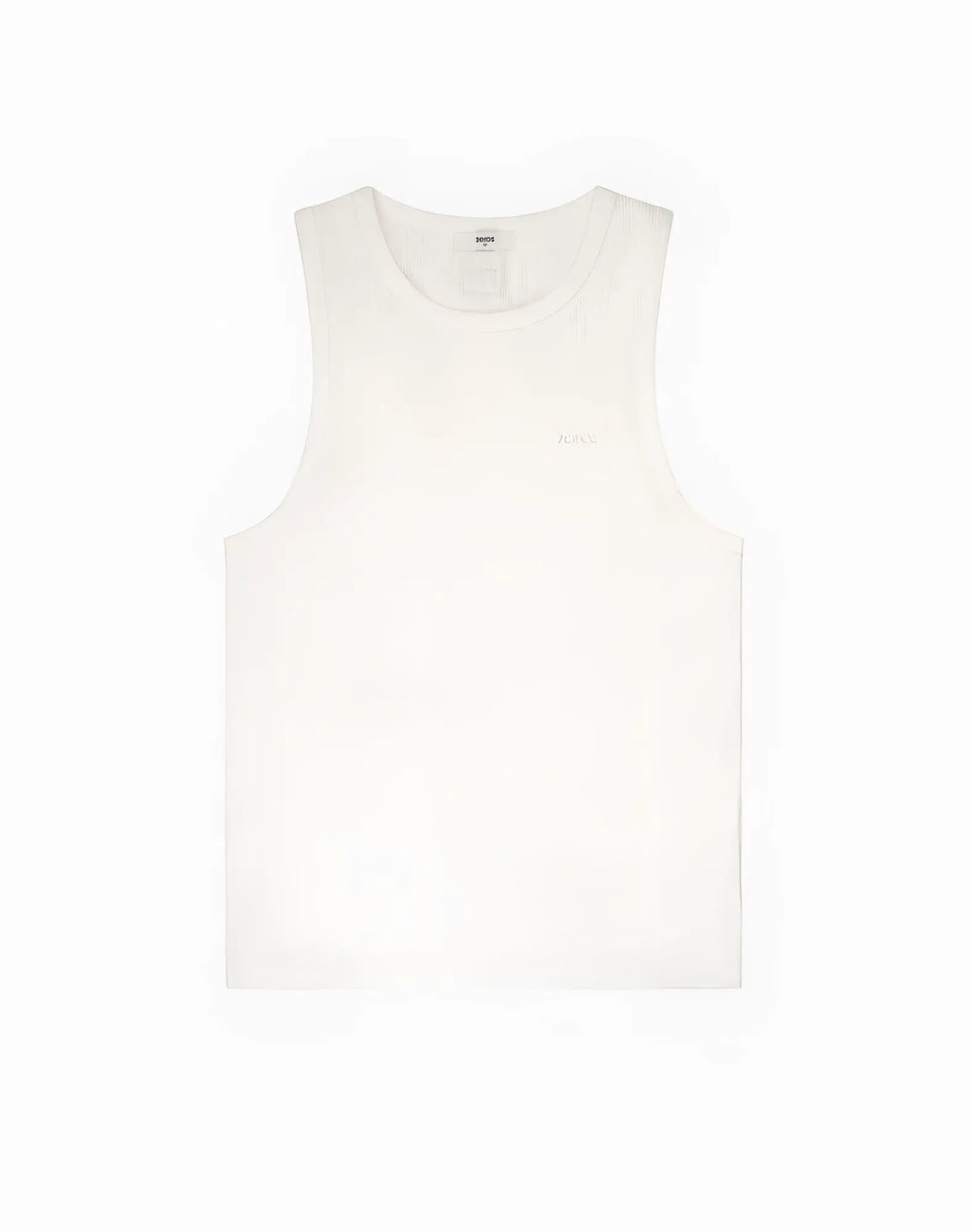 2eros icon singlet white sleeveless tank top made from soft lightweight fabric with subtle stitching details