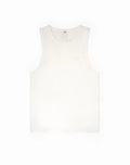 2eros icon singlet white sleeveless tank top made from soft lightweight fabric with subtle stitching details