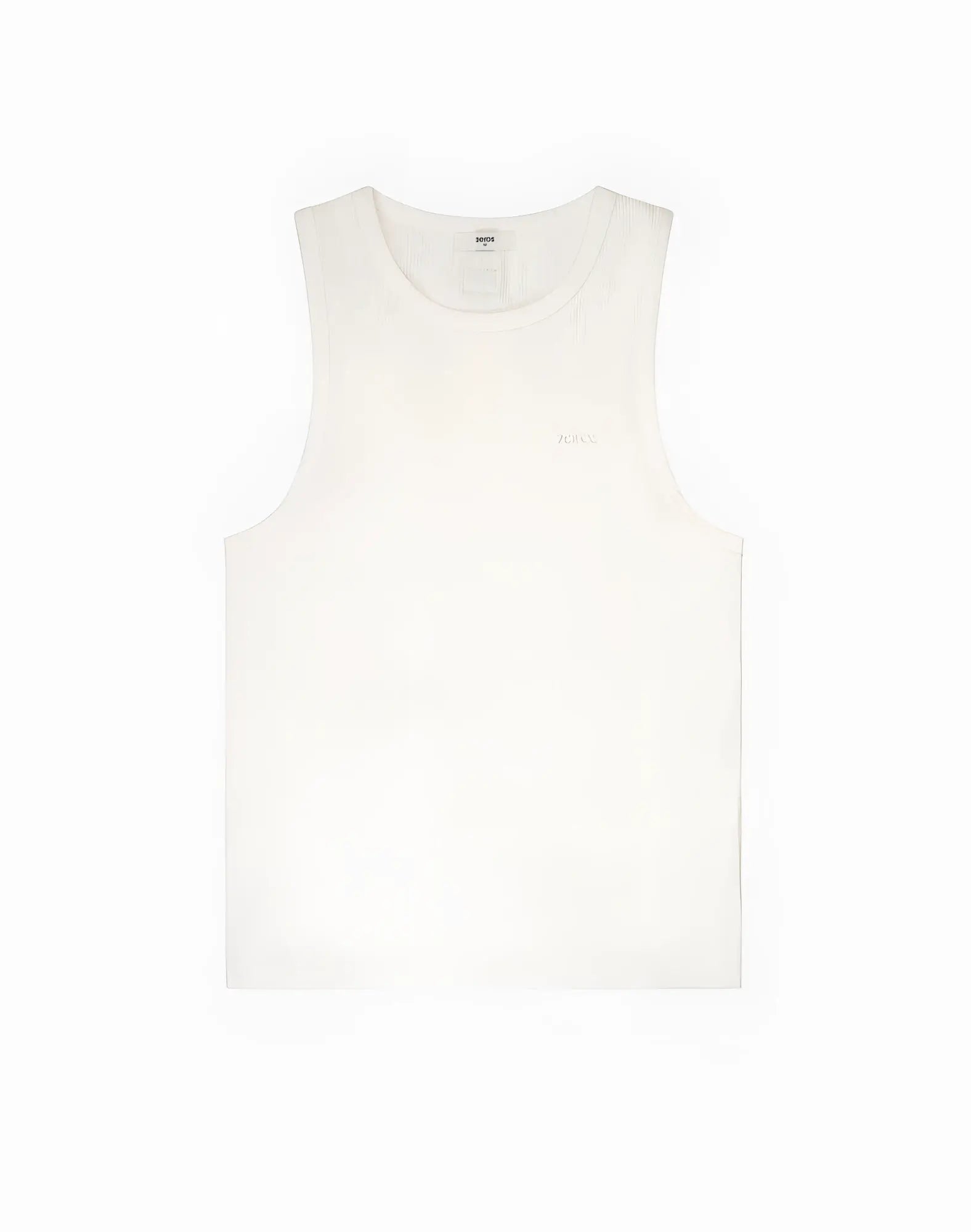 2eros icon singlet white sleeveless tank top made from soft lightweight fabric with subtle stitching details
